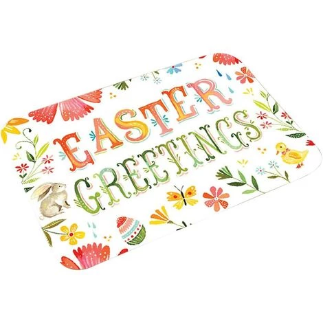 DENUOTOP Pâques Paillasson De Pâques De Lapin Tapis D'Entrée De Lapin Tapis De Bienvenue Antidérapants Tapis De Salle De Bains Décoratif Pour Maison Cuisine(40 * 60cm)——G 1 DENUOTOP Pâques Paillasson De Pâques De Lapin Tapis D'Entrée De Lapin Tapis De Bienvenue Antidérapants Tapis De Salle De Bains Décoratif Pour Maison Cuisine(40 * 60cm)——G