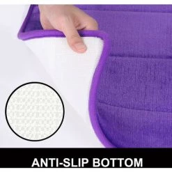 DENUOTOP Paillasson Tapis De Bain En Mousse à Mémoire De Forme Tapis De Bain Absorbant Antidérapant Tapis De Bain Lavable - 40 X 60 Cm, Violet 7 DENUOTOP Paillasson Tapis De Bain En Mousse à Mémoire De Forme Tapis De Bain Absorbant Antidérapant Tapis De Bain Lavable - 40 X 60 Cm, Violet -Tapis et paillasson Soldes 60007920 3
