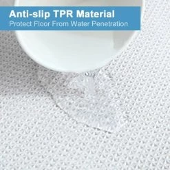 DENUOTOP Paillasson Tapis De Bain, Tapis De Salle De Bain 50X80cm Tapis De Bain Tapis De Bain Antidérapants Beige, Textile Doux Et Moelleux, Matériau TPR Lavable Sur Le Dessous 9 DENUOTOP Paillasson Tapis De Bain, Tapis De Salle De Bain 50X80cm Tapis De Bain Tapis De Bain Antidérapants Beige, Textile Doux Et Moelleux, Matériau TPR Lavable Sur Le Dessous -Tapis et paillasson Soldes 60007988 5