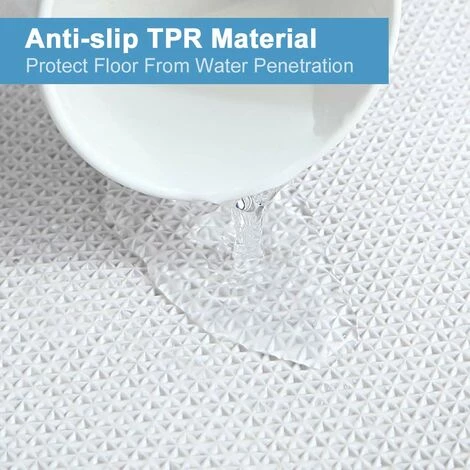 DENUOTOP Paillasson Tapis De Bain, Tapis De Salle De Bain 50X80cm Tapis De Bain Tapis De Bain Antidérapants Beige, Textile Doux Et Moelleux, Matériau TPR Lavable Sur Le Dessous 5 DENUOTOP Paillasson Tapis De Bain, Tapis De Salle De Bain 50X80cm Tapis De Bain Tapis De Bain Antidérapants Beige, Textile Doux Et Moelleux, Matériau TPR Lavable Sur Le Dessous – Image 5