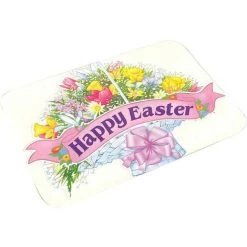 MINKUROW Paillasson De Pâques De Lapin Tapis D'Entrée De Lapin Tapis De Bienvenue Antidérapants Tapis De Salle De Bains Décoratif Pour Maison Cuisine(40 * 60cm)——D