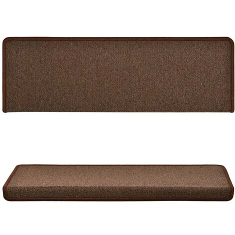 VidaXL Tapis D'escalier 5 Pcs 65x25 Cm Marron - Brun 4 VidaXL Tapis D'escalier 5 Pcs 65x25 Cm Marron - Brun – Image 4