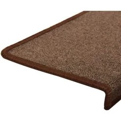 VidaXL Tapis D'escalier 5 Pcs 65x25 Cm Marron - Brun 9 VidaXL Tapis D'escalier 5 Pcs 65x25 Cm Marron - Brun -Tapis et paillasson Soldes 60078670 5