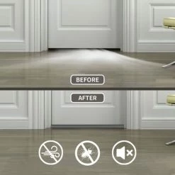 DENUOTOP Bas De Porte Double Isolation, Joint De Fond De Porte,Bas De Portes Isolant Froid, Isolation Thermique, Résistante Aux Insectes, Au Vent Et à La Poussière(Gris) 7 DENUOTOP Bas De Porte Double Isolation, Joint De Fond De Porte,Bas De Portes Isolant Froid, Isolation Thermique, Résistante Aux Insectes, Au Vent Et à La Poussière(Gris) -Tapis et paillasson Soldes 60103029 3