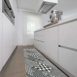 EMMEVI Tapis Chambre Salon Cuisine Salle De Bains Hall Design Moderne Écossais Antidérapant - 54x100 Cm 7 EMMEVI Tapis Chambre Salon Cuisine Salle De Bains Hall Design Moderne Écossais Antidérapant - 54x100 Cm -Tapis et paillasson Soldes 60112694 3