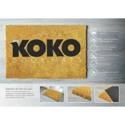 PESCE Tapis Entree Exterieur | Paillasson Exterieur, Fibre De Coco Avec Base Antidérapant En PVC, 40x60x1.5 Cm. Tapis Antiderapant Et Absorbant | Paillasson Original Welcome To My Empire -Tapis et paillasson Soldes 60169812 4