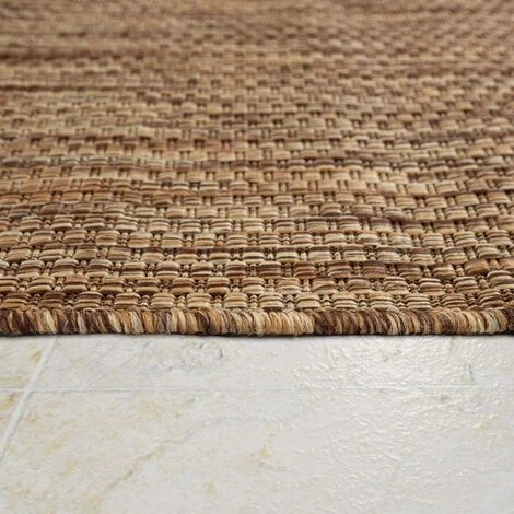 PESCE Tapis Pour Extérieur Tapis De Cuisine Balcon Terrasse Design Uni Moderne, Couleur:Café, Dimension:60x100 Cm 2 PESCE Tapis Pour Extérieur Tapis De Cuisine Balcon Terrasse Design Uni Moderne, Couleur:Café, Dimension:60x100 Cm – Image 2