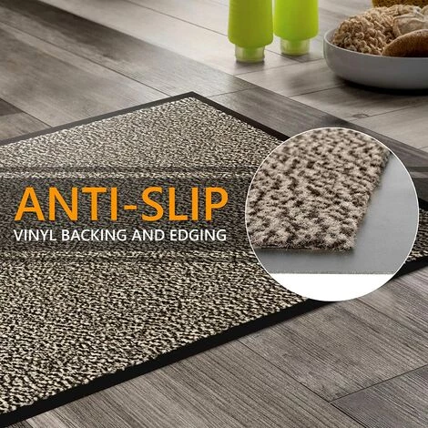 PESCE Tapis De Porte, Gris Beige 40x60 Cm | Tapis De Porte Extérieur, Imperméable, Lavable, Tapis Robuste Antidérapant, Retient La Poussière, Paillasson, Couloir, Entrée, Cuisine, Chambre 5 PESCE Tapis De Porte, Gris Beige 40x60 Cm | Tapis De Porte Extérieur, Imperméable, Lavable, Tapis Robuste Antidérapant, Retient La Poussière, Paillasson, Couloir, Entrée, Cuisine, Chambre – Image 5