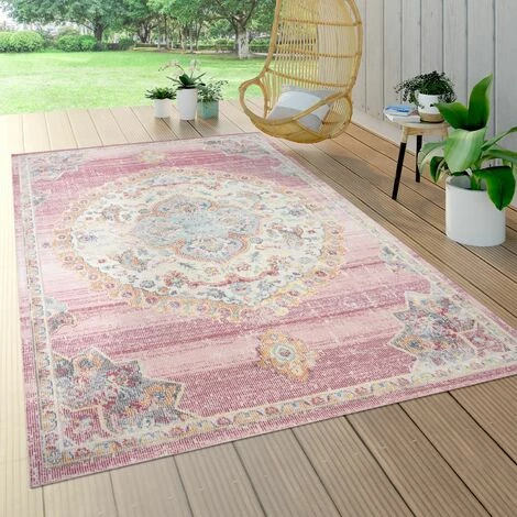 Paco Home Tapis Exterieur Terrasse Balcon Tapis Cuisine Motif Oriental Bordure Rose Bleu Ø 160 Cm Rond 1 Paco Home Tapis Exterieur Terrasse Balcon Tapis Cuisine Motif Oriental Bordure Rose Bleu Ø 160 Cm Rond