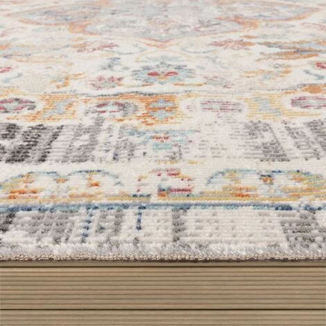 Paco Home Tapis Exterieur Terrasse Balcon Tapis Cuisine Motif Oriental Bordure Gris Beige 80x150 Cm 2 Paco Home Tapis Exterieur Terrasse Balcon Tapis Cuisine Motif Oriental Bordure Gris Beige 80x150 Cm – Image 2