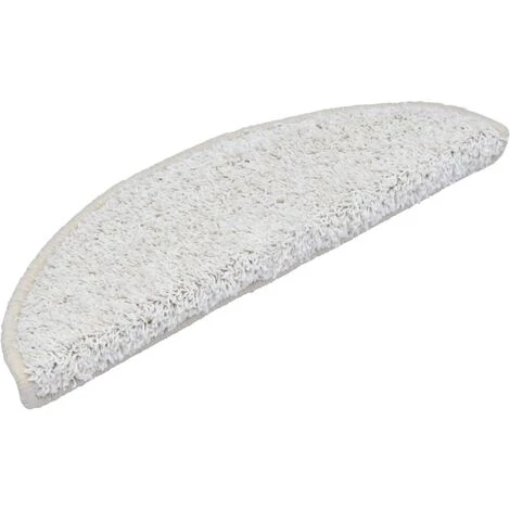 VidaXL Tapis D'escalier 5 Pcs 56x20 Cm Blanc - Blanc 3 VidaXL Tapis D'escalier 5 Pcs 56x20 Cm Blanc - Blanc – Image 3