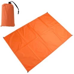 HIASDFLS Tapis De Pique-Nique Tapis De Sol Léger Et Imperméable Mini Tapis De Plage Pliant Camping En Plein Air Tapis Étanche À L'Humidité-Pour Le Camping, Les Voyages, La Randonnée, Les Festivals Et Les Sports Orange 1.4*1.5