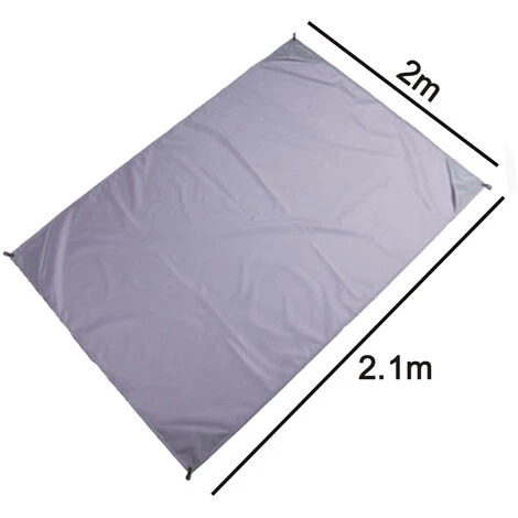 HIASDFLS Tapis De Pique-Nique Tapis De Sol Léger Et Imperméable Mini Tapis De Plage Pliant Camping En Plein Air Tapis Étanche À L'Humidité-Pour Le Camping, Les Voyages, La Randonnée, Les Festivals Et Les Sports Gris Clair 2*2.1 2 HIASDFLS Tapis De Pique-Nique Tapis De Sol Léger Et Imperméable Mini Tapis De Plage Pliant Camping En Plein Air Tapis Étanche À L'Humidité-Pour Le Camping, Les Voyages, La Randonnée, Les Festivals Et Les Sports Gris Clair 2*2.1 – Image 2