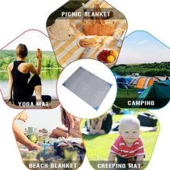 HIASDFLS Tapis De Camping Extérieur Imperméable Et Pratique Tapis De Pique-Nique Pliable Tapis De Pelouse Résistant À L'Humidité Tapis De Plage À Carreaux En Polyester-Se Glisse Facilement Dans Un Petit Sac, Tapis De Plage Compact Lavable À Séchage Rapide Style 4 9 HIASDFLS Tapis De Camping Extérieur Imperméable Et Pratique Tapis De Pique-Nique Pliable Tapis De Pelouse Résistant À L'Humidité Tapis De Plage À Carreaux En Polyester-Se Glisse Facilement Dans Un Petit Sac, Tapis De Plage Compact Lavable À Séchage Rapide Style 4 -Tapis et paillasson Soldes 60220239 5