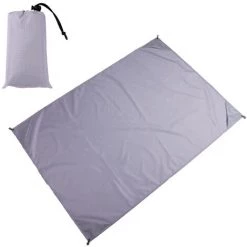 HIASDFLS Tapis De Pique-Nique Tapis De Sol Léger Et Imperméable Mini Tapis De Plage Pliable Camping En Plein Air Tapis Étanche À L'Humidité-Pour Le Camping, Les Voyages, La Randonnée, Les Festivals Et Les Sports Gris Clair 1.8-2