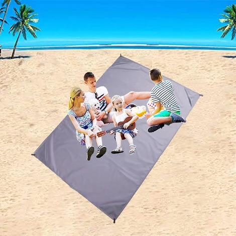 HIASDFLS Tapis De Pique-Nique Tapis De Sol Léger Et Imperméable Mini Tapis De Plage Pliable Camping En Plein Air Tapis Étanche À L'Humidité-Pour Le Camping, Les Voyages, La Randonnée, Les Festivals Et Les Sports Gris Clair 1.8-2 3 HIASDFLS Tapis De Pique-Nique Tapis De Sol Léger Et Imperméable Mini Tapis De Plage Pliable Camping En Plein Air Tapis Étanche À L'Humidité-Pour Le Camping, Les Voyages, La Randonnée, Les Festivals Et Les Sports Gris Clair 1.8-2 – Image 3