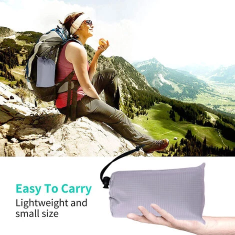 HIASDFLS Tapis De Pique-Nique Tapis De Sol Léger Et Imperméable Mini Tapis De Plage Pliable Camping En Plein Air Tapis Étanche À L'Humidité-Pour Le Camping, Les Voyages, La Randonnée, Les Festivals Et Les Sports Gris Clair 1.8-2 4 HIASDFLS Tapis De Pique-Nique Tapis De Sol Léger Et Imperméable Mini Tapis De Plage Pliable Camping En Plein Air Tapis Étanche À L'Humidité-Pour Le Camping, Les Voyages, La Randonnée, Les Festivals Et Les Sports Gris Clair 1.8-2 – Image 4