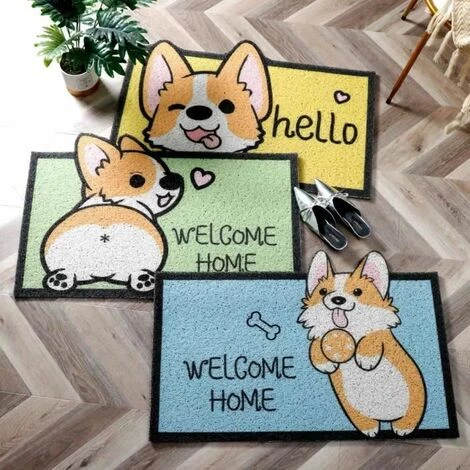 Bienvenue Dessin Animé Paillasson Porte'Entrée Super Absorbant Tapis De Sol Tapis Maison Salon Ent,09-40 Cm X 60 Cm FUIENKO 2 Bienvenue Dessin Animé Paillasson Porte'Entrée Super Absorbant Tapis De Sol Tapis Maison Salon Ent,09-40 Cm X 60 Cm FUIENKO – Image 2