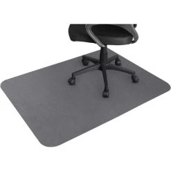 Tapis De Chaise De Bureau GTPLAYER Protège-Sol Pour Planchers En Bois Massif Et Carrelage De 120 X 90 Cm Transparent En Fibre Polyester Antidérapant Et Non-Courbe (Gris)