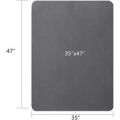 Tapis De Chaise De Bureau GTPLAYER Protège-Sol Pour Planchers En Bois Massif Et Carrelage De 120 X 90 Cm Transparent En Fibre Polyester Antidérapant Et Non-Courbe (Gris) 9 Tapis De Chaise De Bureau GTPLAYER Protège-Sol Pour Planchers En Bois Massif Et Carrelage De 120 X 90 Cm Transparent En Fibre Polyester Antidérapant Et Non-Courbe (Gris) -Tapis et paillasson Soldes 60312590 5