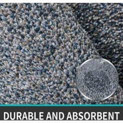 Yoouyida Tapis Entrée Intérieur,Tapis De Porte Antidérapant | Doux | Lavable En Machine | Ultra Absorbant Et Résistant | Intérieur Ou Extérieur | Tapis Pour La Porte D'entrée - 50 X 80cm,Gris -Tapis et paillasson Soldes 60362192 3