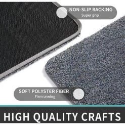 Yoouyida Tapis Entrée Intérieur,Tapis De Porte Antidérapant | Doux | Lavable En Machine | Ultra Absorbant Et Résistant | Intérieur Ou Extérieur | Tapis Pour La Porte D'entrée - 50 X 80cm,Gris -Tapis et paillasson Soldes 60362192 4