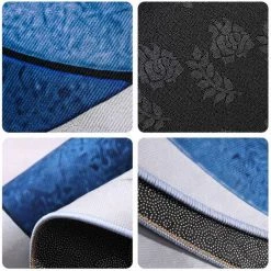 MERKMAK Tapis Style Contemporain 120 X 120 Cm Antiderapantes Hauteur De Fil 6 Mm Bleu 7 MERKMAK Tapis Style Contemporain 120 X 120 Cm Antiderapantes Hauteur De Fil 6 Mm Bleu -Tapis et paillasson Soldes 60370816 3