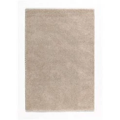NAZAR TRENDY Tapis De Salon Shaggy En Polypropylene - 120 X 160 Cm - Beige