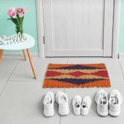 Relaxdays Paillasson En Jute, Tissé Main, Robuste, Motif Géométrique Style Boho, 60x40cm, Intérieur Et Extérieur, Coloré 7 Relaxdays Paillasson En Jute, Tissé Main, Robuste, Motif Géométrique Style Boho, 60x40cm, Intérieur Et Extérieur, Coloré -Tapis et paillasson Soldes 60563830 3