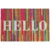 Relaxdays Paillasson, Fibres Coco, Inscription, Résistant Aux Intempéries, 60 X 40 Cm, Intérieur, Extérieur, Multicolore