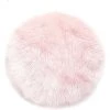 EINEMGELD Tapis En Fausse Fourrure D'agneau Et Peau De Mouton | Carpette Moelleuse Pour Chambre à Coucher, Salon, Crèche | Jet De Divan De Décoration Chaise | Rose - 90 Cm - Rond