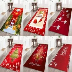 EINEMGELD Tapis Noel,Tapis De Passage,Tapis De Bain,Tapis De Salon,Tapis De Cuisine Antiderapant En Flanelle Deco Noel Interieur,Rectangulaire(S/M/L/XL) -Tapis et paillasson Soldes 60671557 4