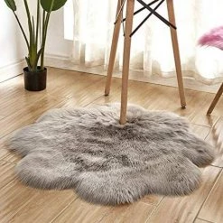 EINEMGELD Peau De Mouton Synthétique,45 X 45 Cm Faux Peau De Mouton Imitation Toison Moquette Peau D'agneau Tapis Fluffy Soft Longhair Décoratif Coussin De Chaise Canapé Natte (Gris, 45 X 45 CM) 5 EINEMGELD Peau De Mouton Synthétique,45 X 45 Cm Faux Peau De Mouton Imitation Toison Moquette Peau D'agneau Tapis Fluffy Soft Longhair Décoratif Coussin De Chaise Canapé Natte (Gris, 45 X 45 CM) -Tapis et paillasson Soldes 60671809 3