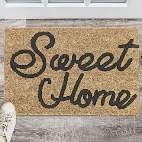 Relaxdays Paillasson En Fibres De Coco, Inscription, Antidérapant, 60 X 40 cm, Pour Intérieur Et Extérieur, Nature/noir 3 Relaxdays Paillasson En Fibres De Coco, Inscription, Antidérapant, 60 X 40 cm, Pour Intérieur Et Extérieur, Nature/noir – Image 3
