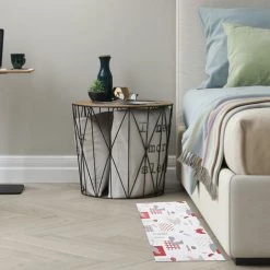 LUANCE Tapis Imprimé 45 X 60 Cm Vinyle - Poulette -Tapis et paillasson Soldes 60705101 5