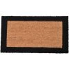 LUANCE Evideco Paillasson En Fibres De Bord Noir 61 X 33 Cm