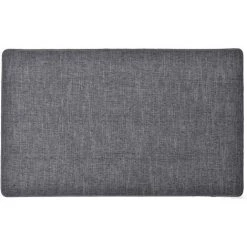 LUANCE Tapis Oriane 45 X 75 Cm Polyester Tissu - Gris Foncé