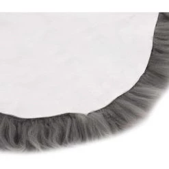 NOVA Tapis En Cuir Montone 60x90 Cm Design Moderne Diverses Couleurs Couleur : Gris Clair -Tapis et paillasson Soldes 60807002 4