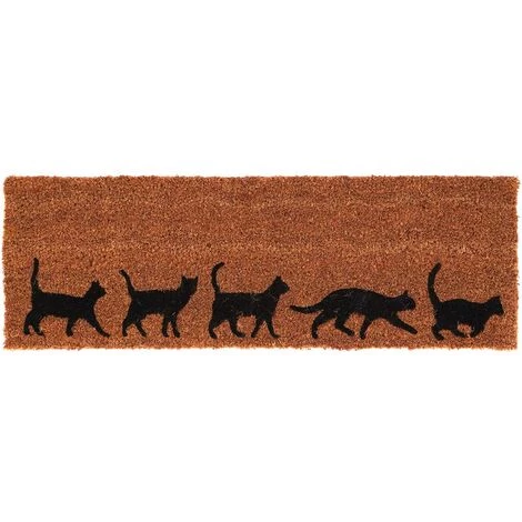 BEST FOR BOOTS Paillasson En Fibres De Coco Evolution 75 X 25 Cm Chats Marron - Marron 1 BEST FOR BOOTS Paillasson En Fibres De Coco Evolution 75 X 25 Cm Chats Marron - Marron