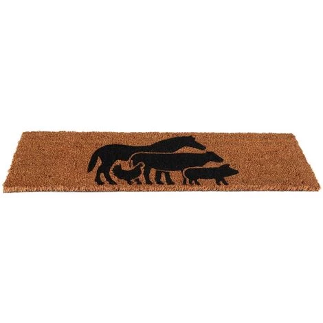 BEST FOR BOOTS Paillasson En Fibres De Coco Animaux De La Ferme 75 X 25 Cm Marron - Marron 2 BEST FOR BOOTS Paillasson En Fibres De Coco Animaux De La Ferme 75 X 25 Cm Marron - Marron – Image 2