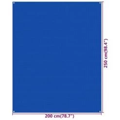 VidaXL Tapis De Tente 250x200 Cm Bleu PEHD 7 VidaXL Tapis De Tente 250x200 Cm Bleu PEHD -Tapis et paillasson Soldes 60881277 4