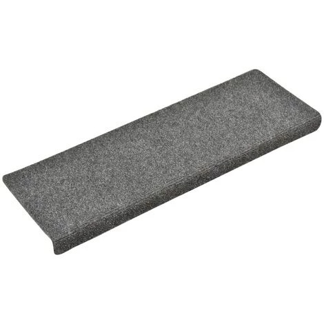FIMEI Tapis De Marches D'escalier 5 Pcs Gris 65x25 Cm Aiguilleté 3 FIMEI Tapis De Marches D'escalier 5 Pcs Gris 65x25 Cm Aiguilleté – Image 3