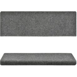 FIMEI Tapis De Marches D'escalier 5 Pcs Gris 65x25 Cm Aiguilleté 8 FIMEI Tapis De Marches D'escalier 5 Pcs Gris 65x25 Cm Aiguilleté -Tapis et paillasson Soldes 60966690 4