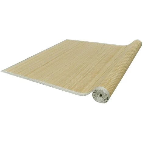 FIMEI Tapis En Bambou Naturel à Latte Rectangulaire 120 X 180 Cm 3 FIMEI Tapis En Bambou Naturel à Latte Rectangulaire 120 X 180 Cm – Image 3