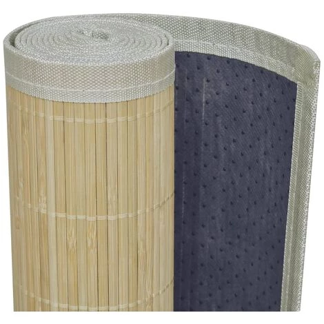 FIMEI Tapis En Bambou Naturel à Latte Rectangulaire 120 X 180 Cm 4 FIMEI Tapis En Bambou Naturel à Latte Rectangulaire 120 X 180 Cm – Image 4