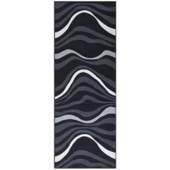 FIMEI Tapis De Couloir Noir 80x250 Cm