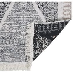 FIMEI Tapis Noir Et Gris 80x150 Cm Coton 7 FIMEI Tapis Noir Et Gris 80x150 Cm Coton -Tapis et paillasson Soldes 60972952 3
