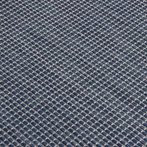 FIMEI Tapis à Tissage Plat D'extérieur 100x200 Cm Bleu 5 FIMEI Tapis à Tissage Plat D'extérieur 100x200 Cm Bleu – Image 5