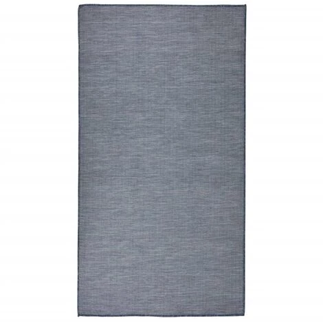 FIMEI Tapis à Tissage Plat D'extérieur 80x150 Cm Bleu 1 FIMEI Tapis à Tissage Plat D'extérieur 80x150 Cm Bleu