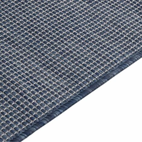 FIMEI Tapis à Tissage Plat D'extérieur 80x150 Cm Bleu 4 FIMEI Tapis à Tissage Plat D'extérieur 80x150 Cm Bleu – Image 4